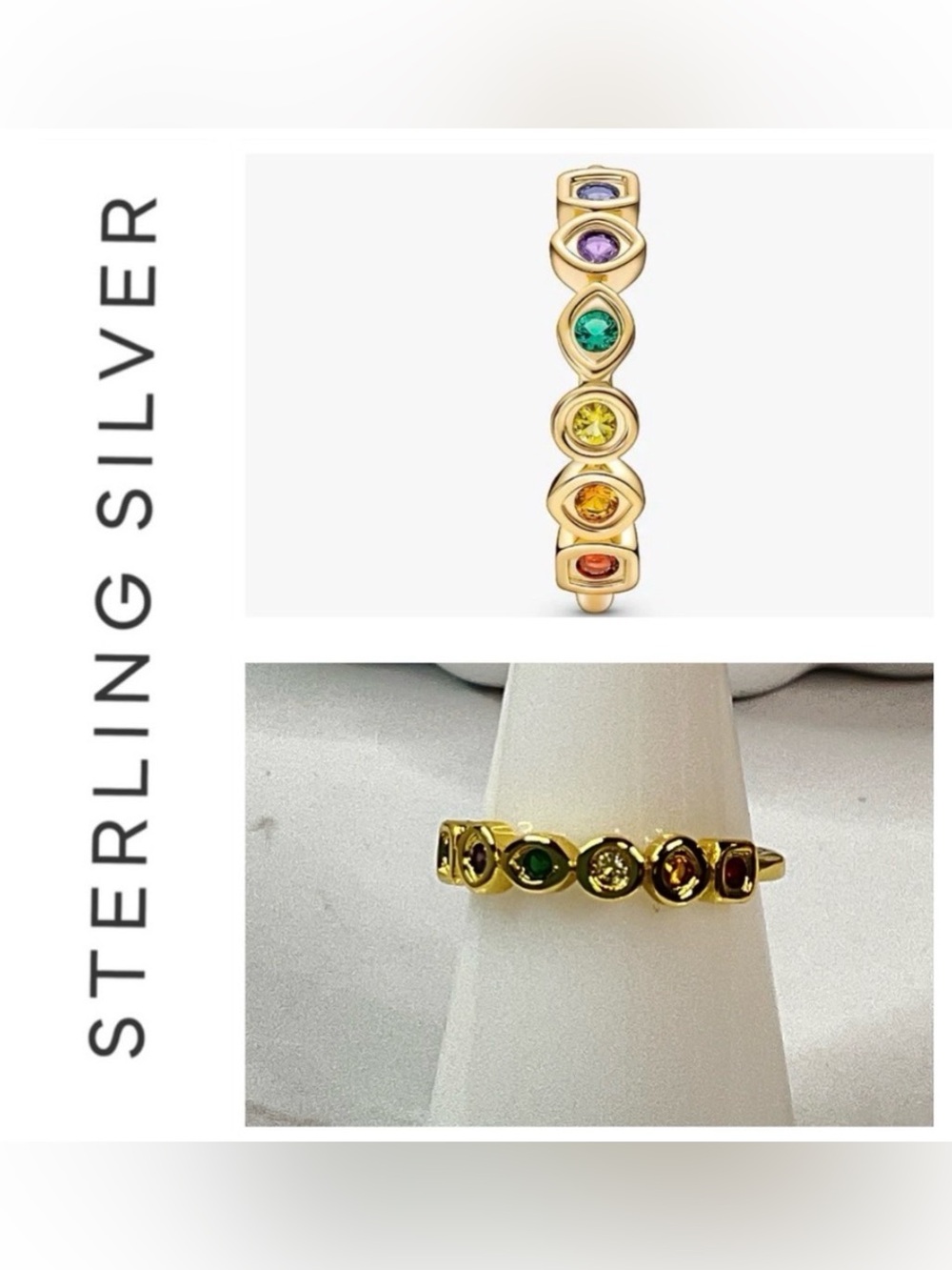 🌟🌟🌟 14K Gold Plated Avengers Infinity Stones Ring